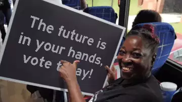 The future is in your hands, vote today! meme