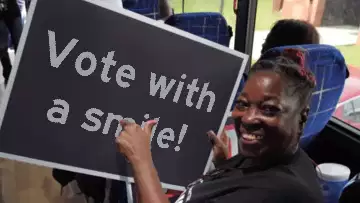 Vote with a smile! meme