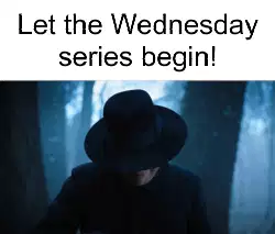 Let the Wednesday series begin! meme