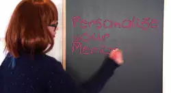 Wengie Underlines Text On Chalk Board 