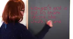 Wengie's got a lot to learn about the chalk board meme