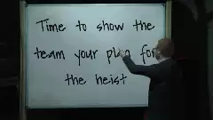 Time to show the team your plan for the heist meme