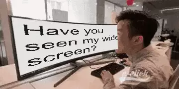 Have you seen my wide screen? meme