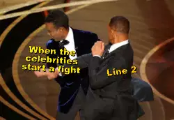 When the celebrities start a fight meme
