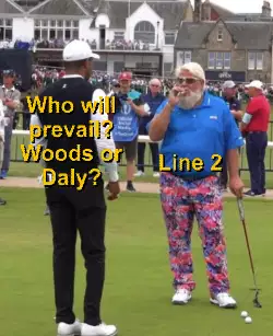 Who will prevail? Woods or Daly? meme