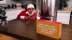 When Zach King unwraps a present, it's never what you expect! meme