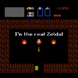 I'm the real Zelda! meme