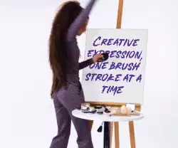 Creative expression, one brush stroke at a time meme