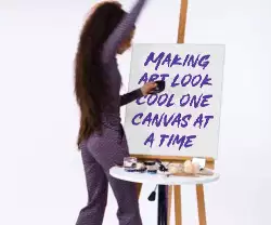 Making art look cool one canvas at a time meme