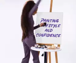 Painting with style and confidence meme