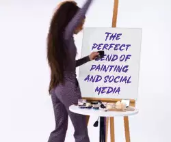 The perfect blend of painting and social media meme