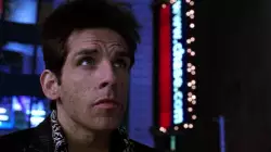 Zoolander Looks Up At Sign 
