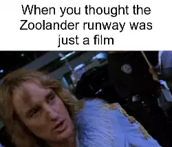 When you thought the Zoolander runway was just a film meme