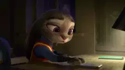 Character from Zootopia Looks At Phone 