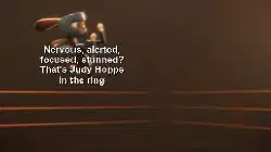 Nervous, alerted, focused, stunned? That's Judy Hopps in the ring meme
