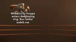 When Judy Hopps enters the boxing ring, you better watch out meme