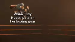 When Judy Hopps puts on her boxing gear meme