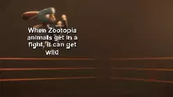 When Zootopia animals get in a fight, it can get wild meme