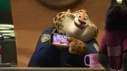 Clawhauser's phone: It's time to get wild! meme